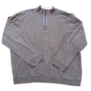 Tommy Bahama Men’s XL Dusty Purple/burgundy Quarter Zip Sweater